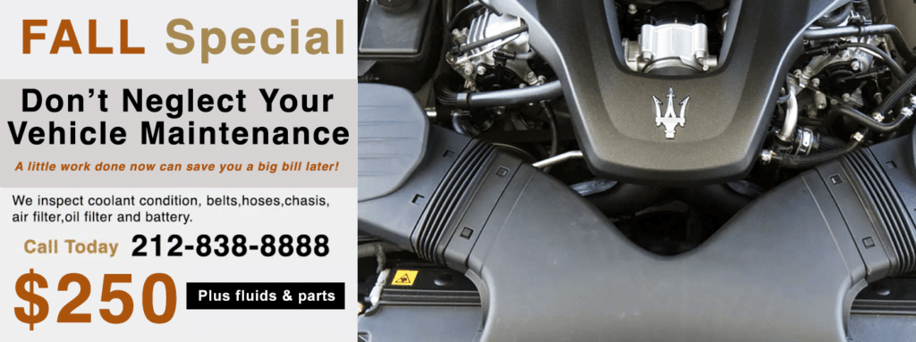 #1 Maserati dealer alternative for Maserati scheduled service, maintenance and repair in NYC, Manhattan. We know Maserati. Call Maserati-Repair-NYC our expert certified Maserati mechanics and service technicians are here to help.